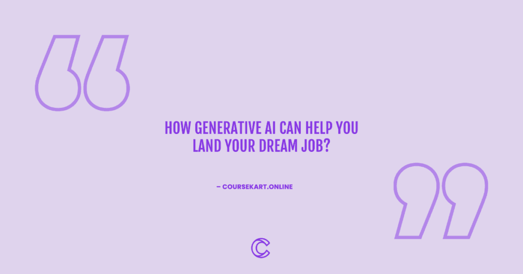 How generative AI can help you land your dream job