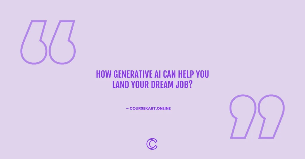 How generative AI can help you land your dream job