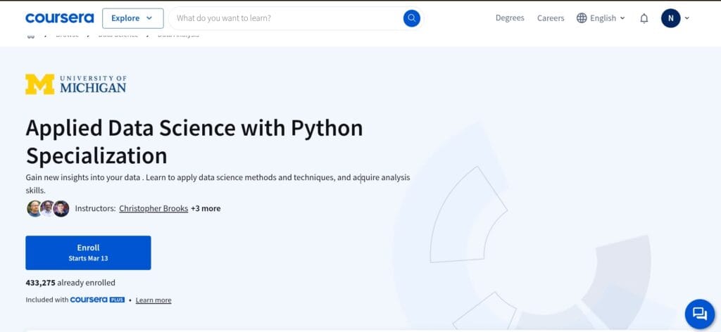 Applied Data Science with Python Specialization Applied Data Science with Python Specialization