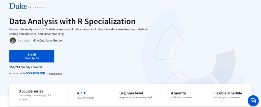 Data Analysis with R Specialization