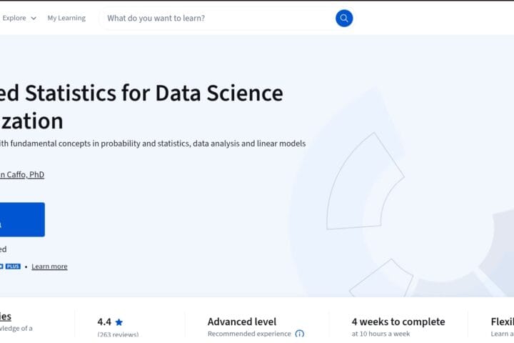 Advanced Statistics for Data Science Specialization