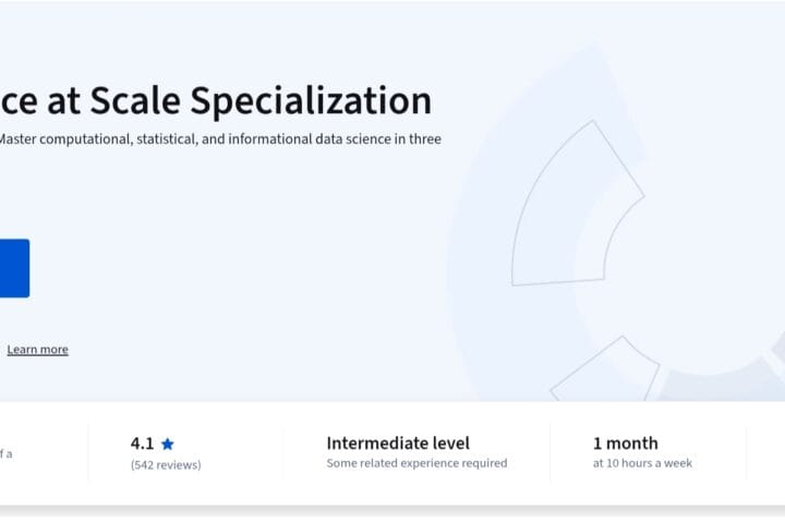 Data Science at Scale Specialization