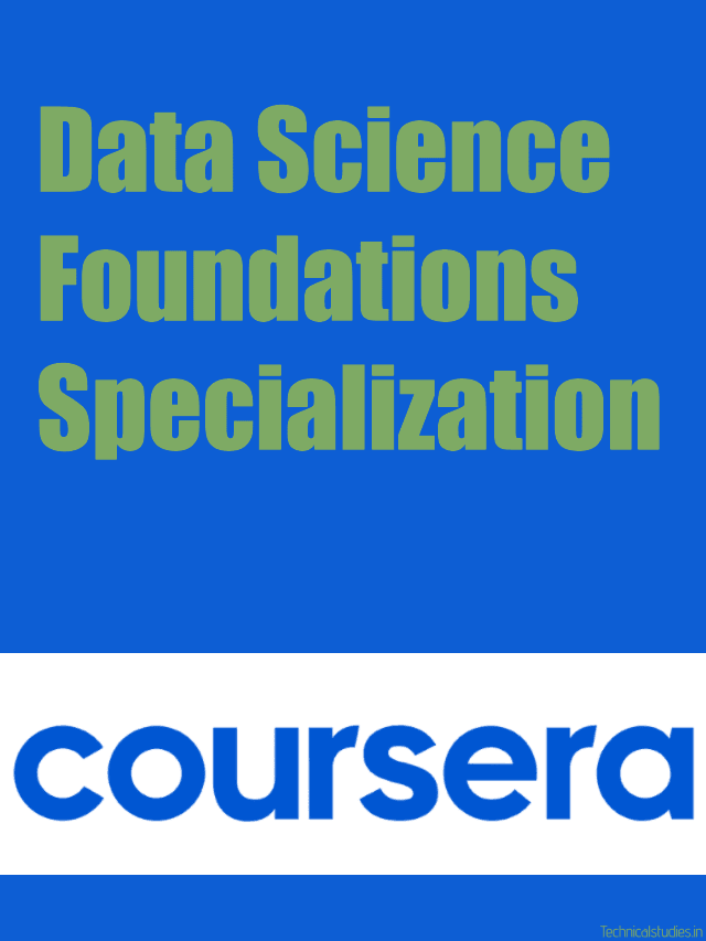 Data Science Foundations Specialization