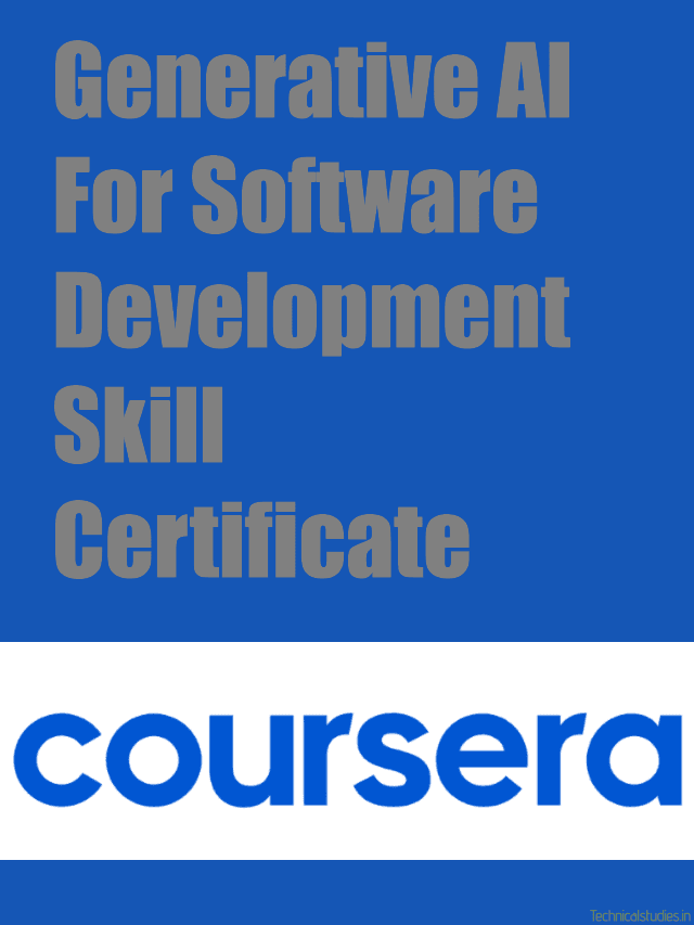 Generative AI for Software Development Skill Certificate