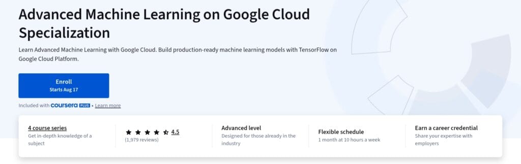 Advanced Machine Learning on Google Cloud Specialization Advanced Machine Learning on Google Cloud Specialization