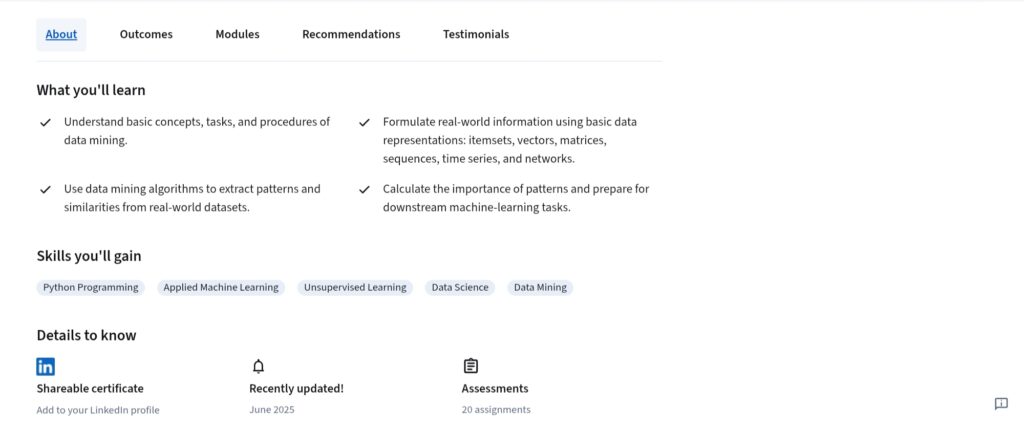 Data Mining in Python Skills