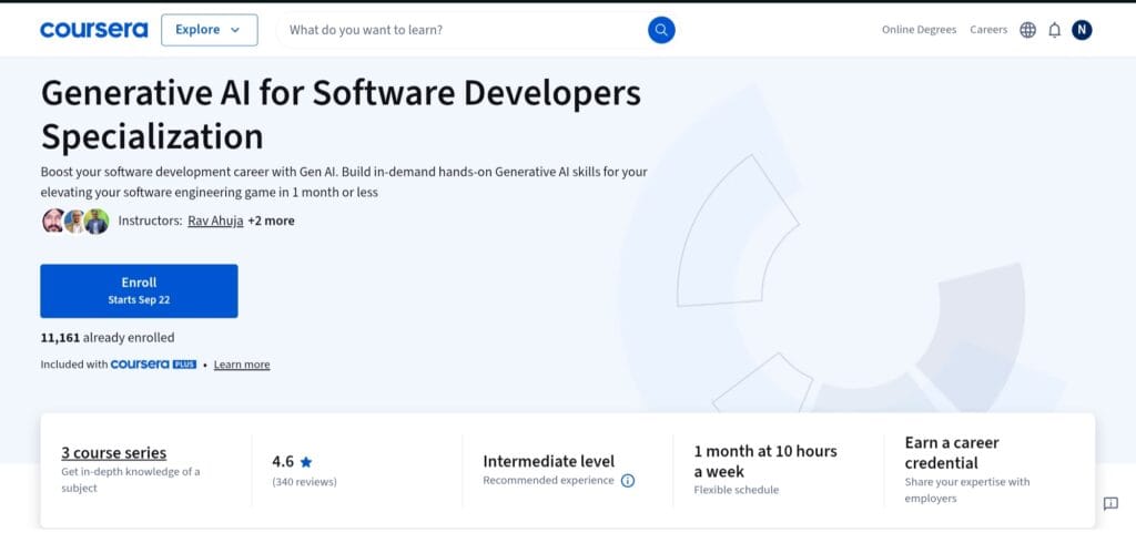 Generative AI for Software Developers Generative AI for Software Developers