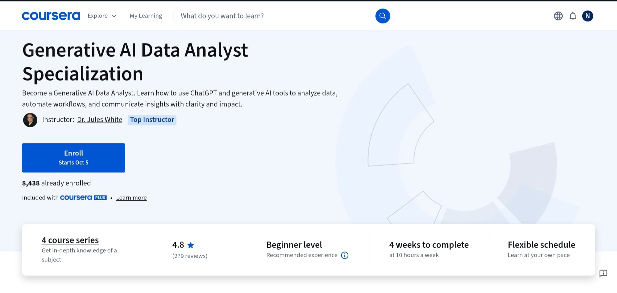 Generative AI Data Analyst Specialization