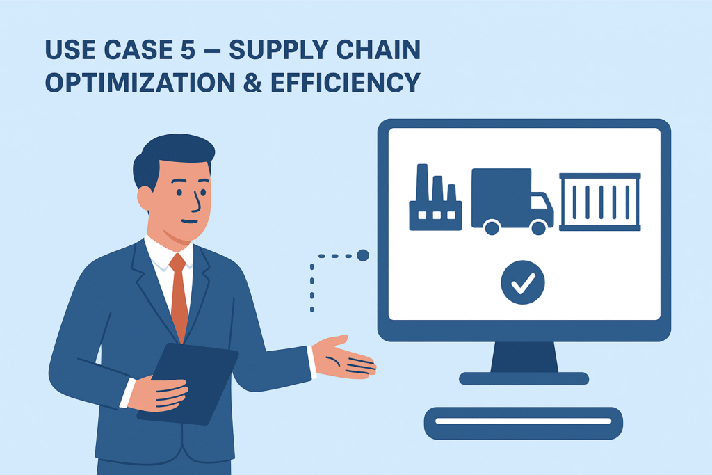 Use Case 5 – Supply Chain Optimization & Efficiency Use Case 5 – Supply Chain Optimization & Efficiency