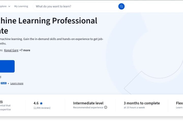IBM Machine Learning Professional Certificate
