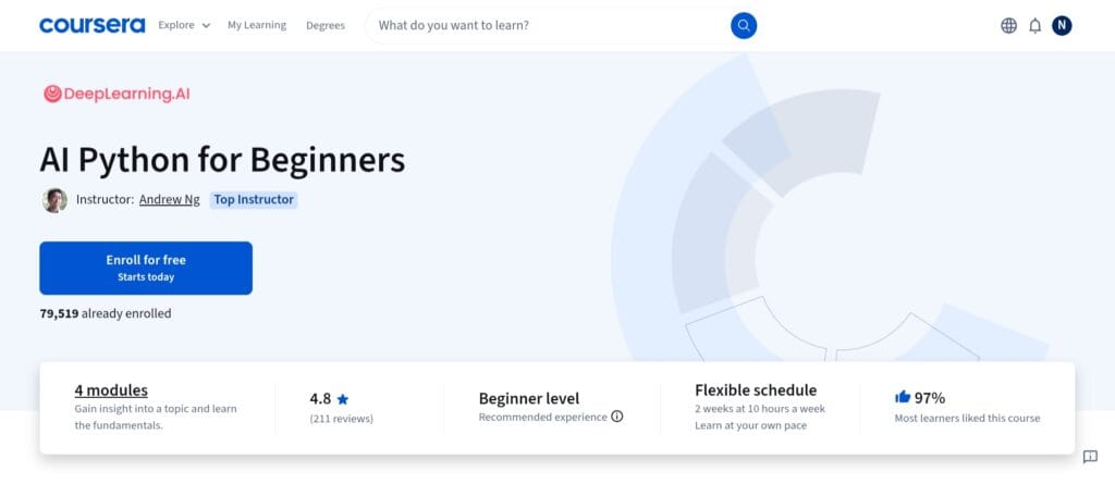 AI Python for Beginners – Coursera