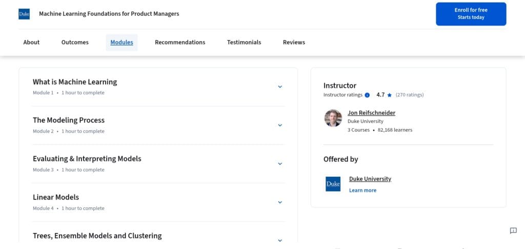 Machine Learning Foundations for Products Managers Modules Machine Learning Foundations for Products Managers Modules