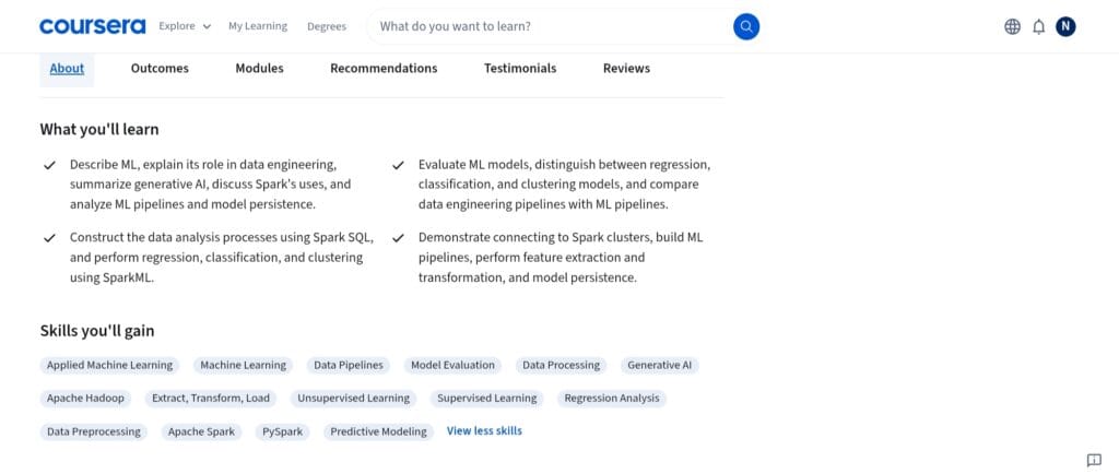 Machine Learning with Apache Spark Skills Machine Learning with Apache Spark Skills