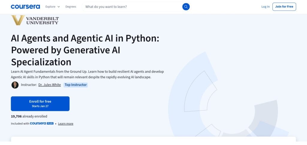 AI Agents and Agentic AI in Python: Powered by Generative AI Specialization AI Agents and Agentic AI in Python: Powered by Generative AI Specialization