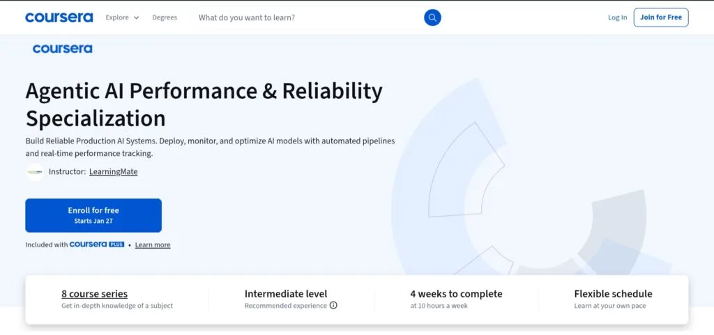 Agentic AI Performance & Reliability Specialization