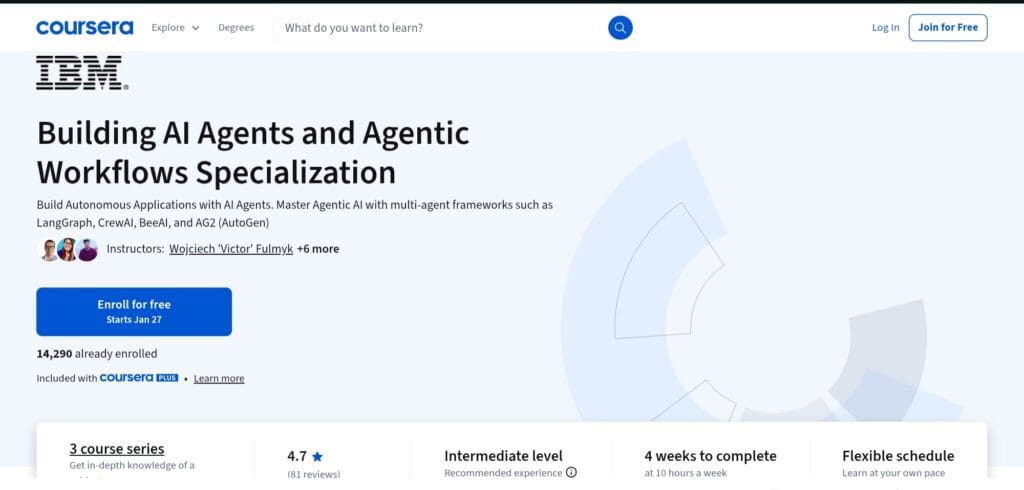 Building AI Agents and Agentic Workflows Specialization Building AI Agents and Agentic Workflows Specialization