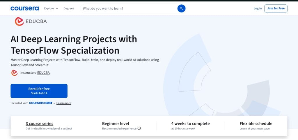 AI Deep Learning Projects with TensorFlow Specialization – Coursera