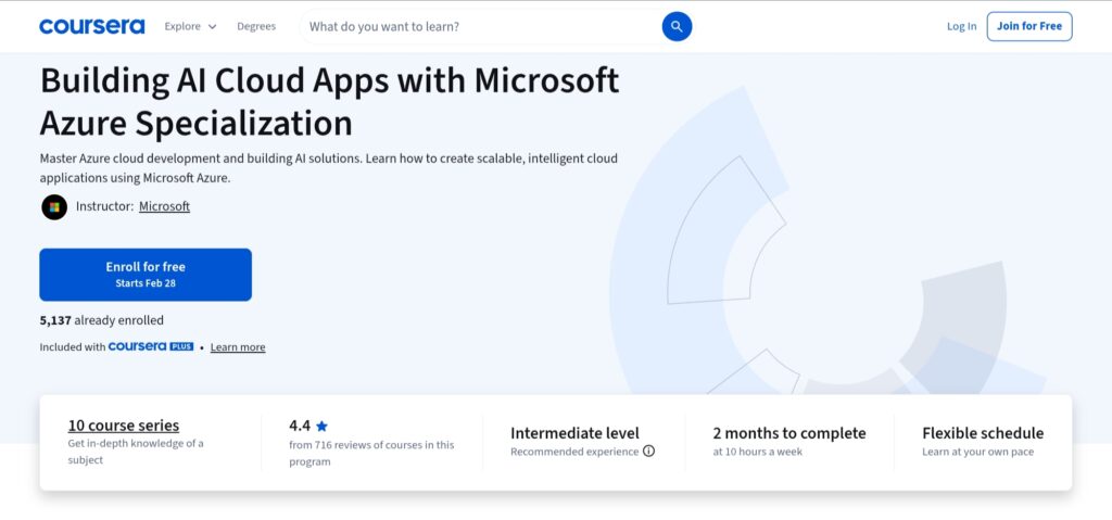 Building AI Cloud Apps with Microsoft Azure Specialization — Best for Azure-Centric AI Developers Building AI Cloud Apps with Microsoft Azure Specialization — Best for Azure-Centric AI Developers