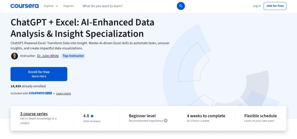 ChatGPT + Excel: AI-Enhanced Data Analysis & Insight Specialization