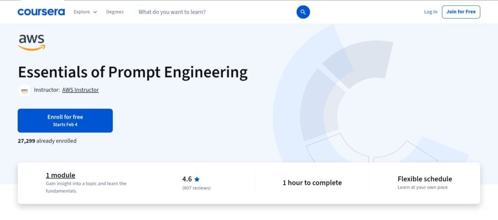 Essentials of Prompt Engineering – Coursera