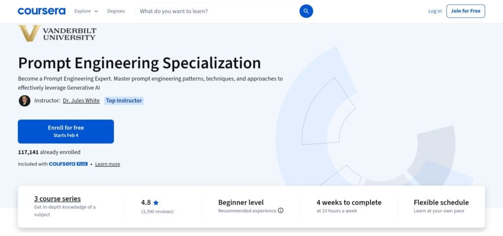 Prompt Engineering Specialization – Coursera