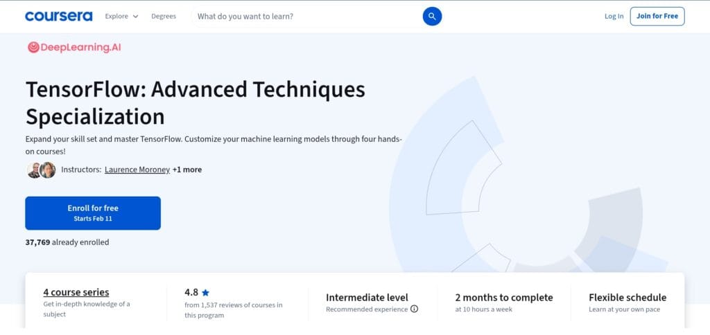 TensorFlow: Advanced Techniques Specialization – Coursera