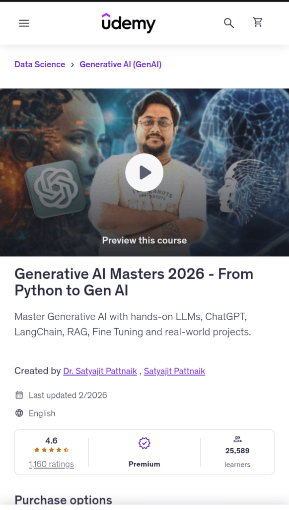 Generative AI Masterclass - From Python to Gen AI