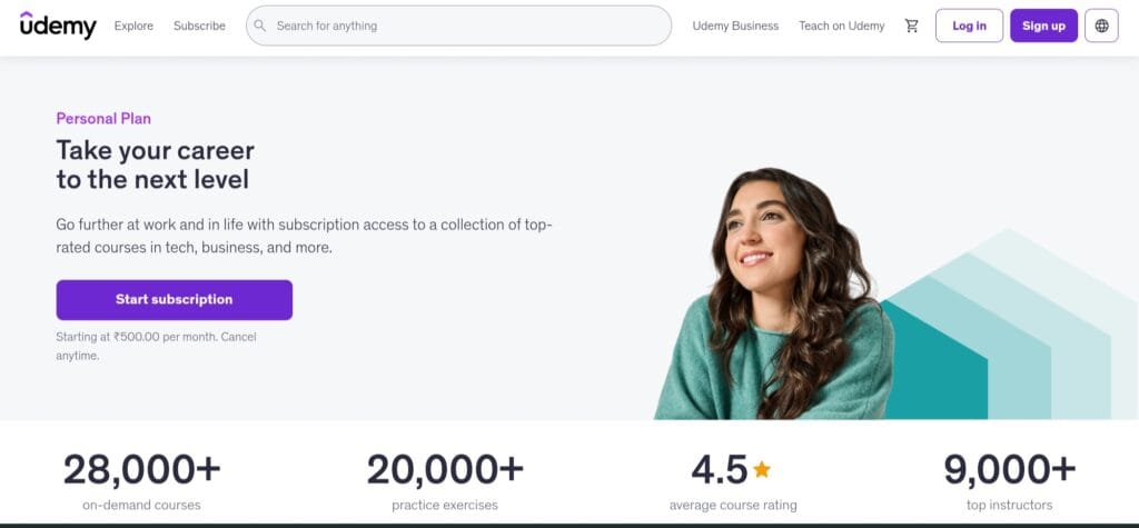 Udemy Personal Plan